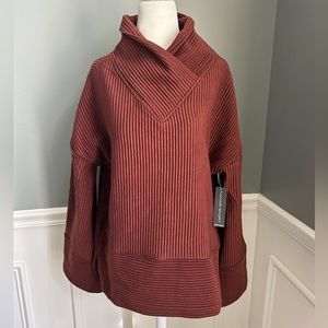 🆕 Tahari Sport cowl neck rubbed pullover medium